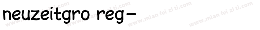 neuzeitgro reg字体转换